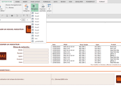 Exemple outil de gestion excel