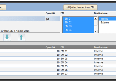 Exemples outil de suivi excel