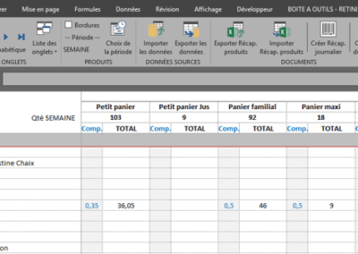 Exemple outil de gestion excel