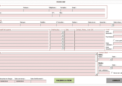 Exemples outil de suivi excel