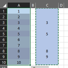 tuto excel - le collage