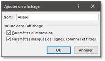 tuto excel Affichage personnalisé